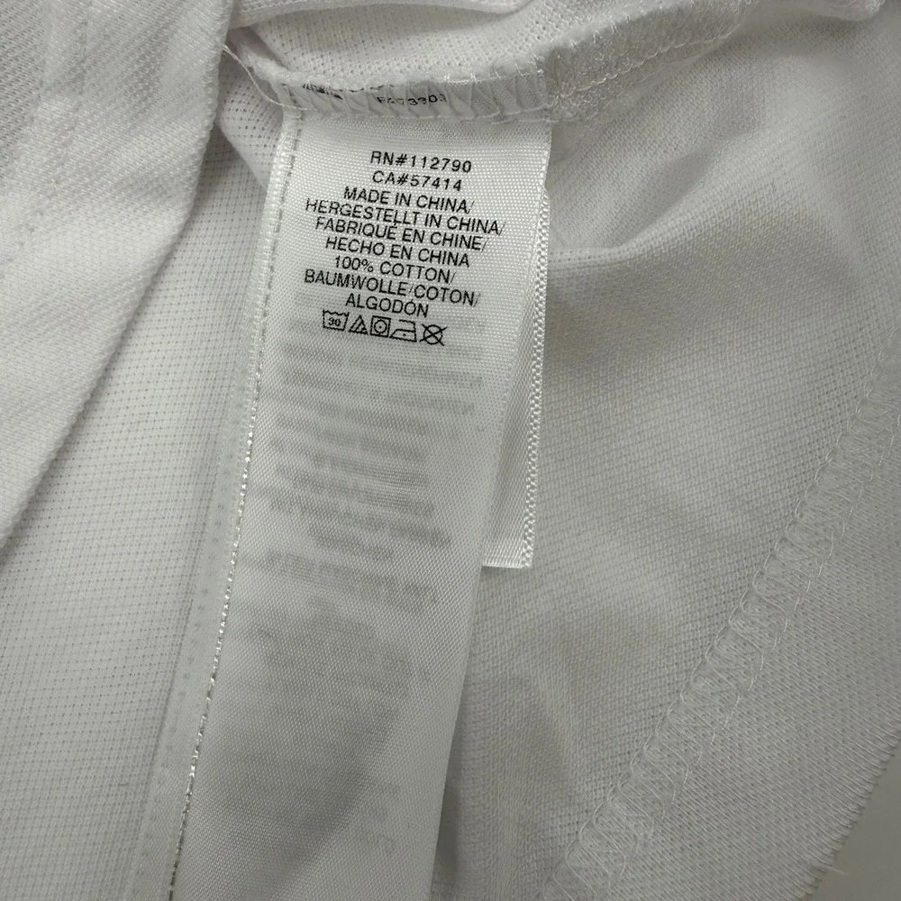 TRUE RELIGION NEW Small Polo Shirt White Graphic Logo Crafted With Pride Y2K